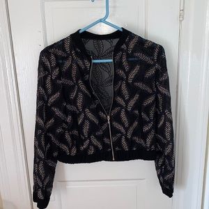 Vintage sheer embroidered jacket